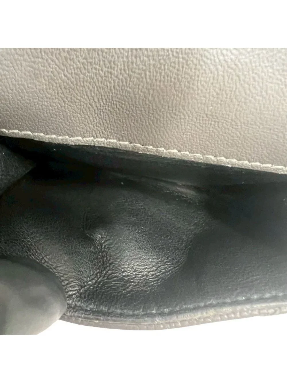 Saint Laurent Paris YSL Cassandra Logo Leather Trifold Wallet Mini Gray - Picture 10 of 10